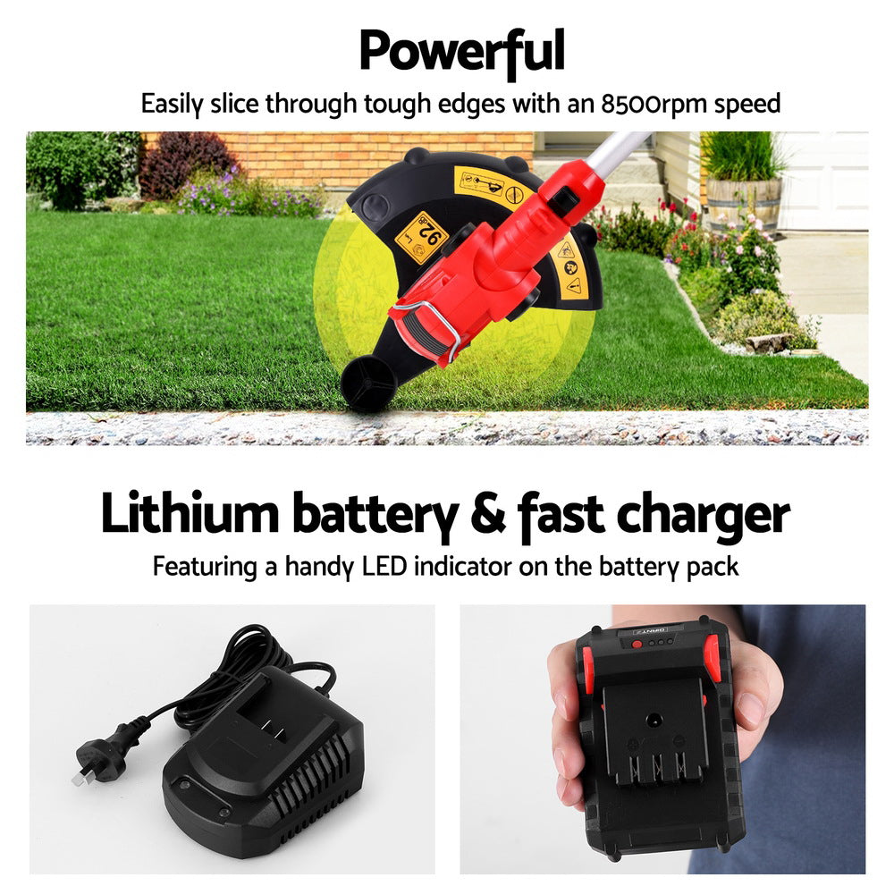 Gardening Tools: Giantz 20V Cordless Line Trimmer Lawn Whipper Grass Snipper