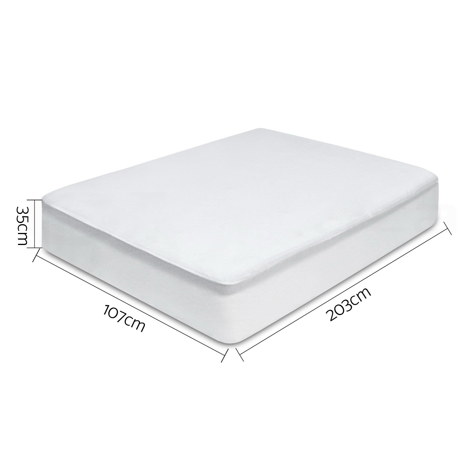 Mattress Protectors: Giselle Bedding Mattress Protector King Single