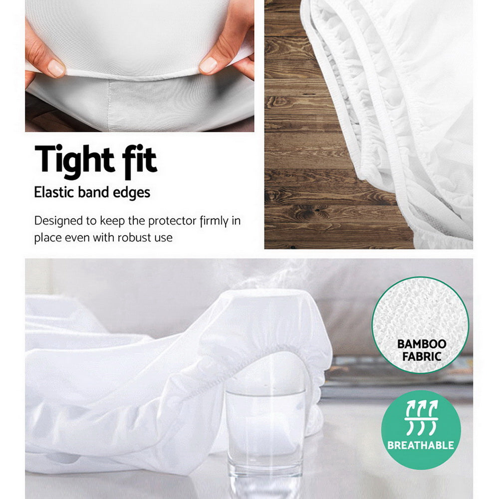 Mattress Protectors: Giselle Bedding Mattress Protector King Single