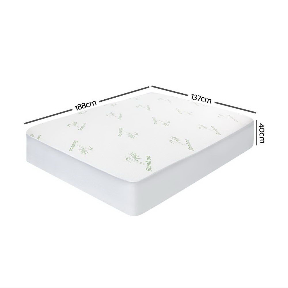 Mattress Protectors: Giselle Bedding Mattress Protector Bamboo Double