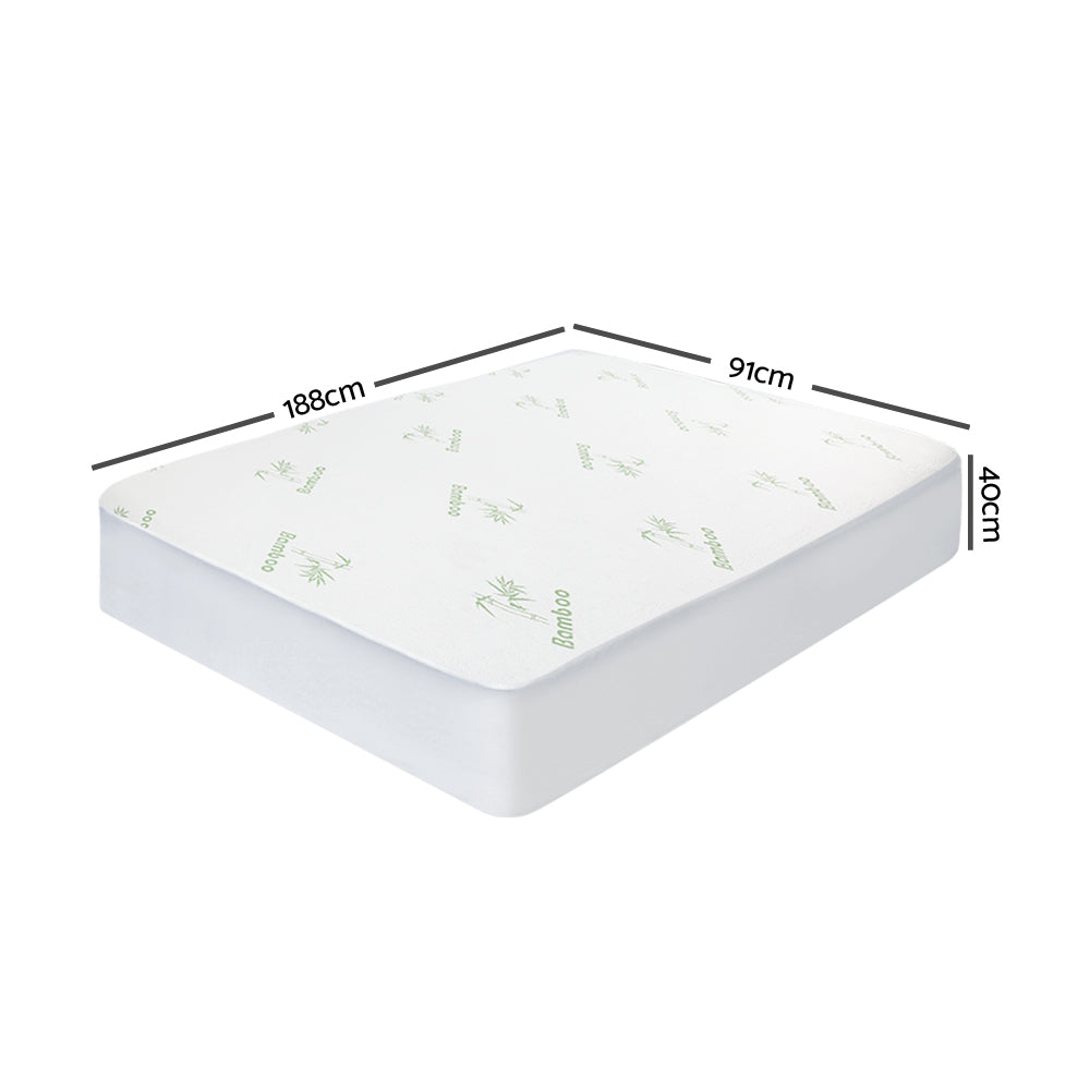 Mattress Protectors: Giselle Bedding Mattress Protector Bamboo Single