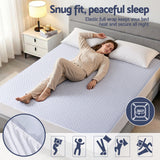 Mattress Protectors: Giselle Cooling Mattress Protector Waterproof Deep Pocket Fitted Cover Double