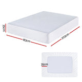 Mattress Protectors: Giselle Cooling Mattress Protector Waterproof Deep Pocket Fitted Cover King