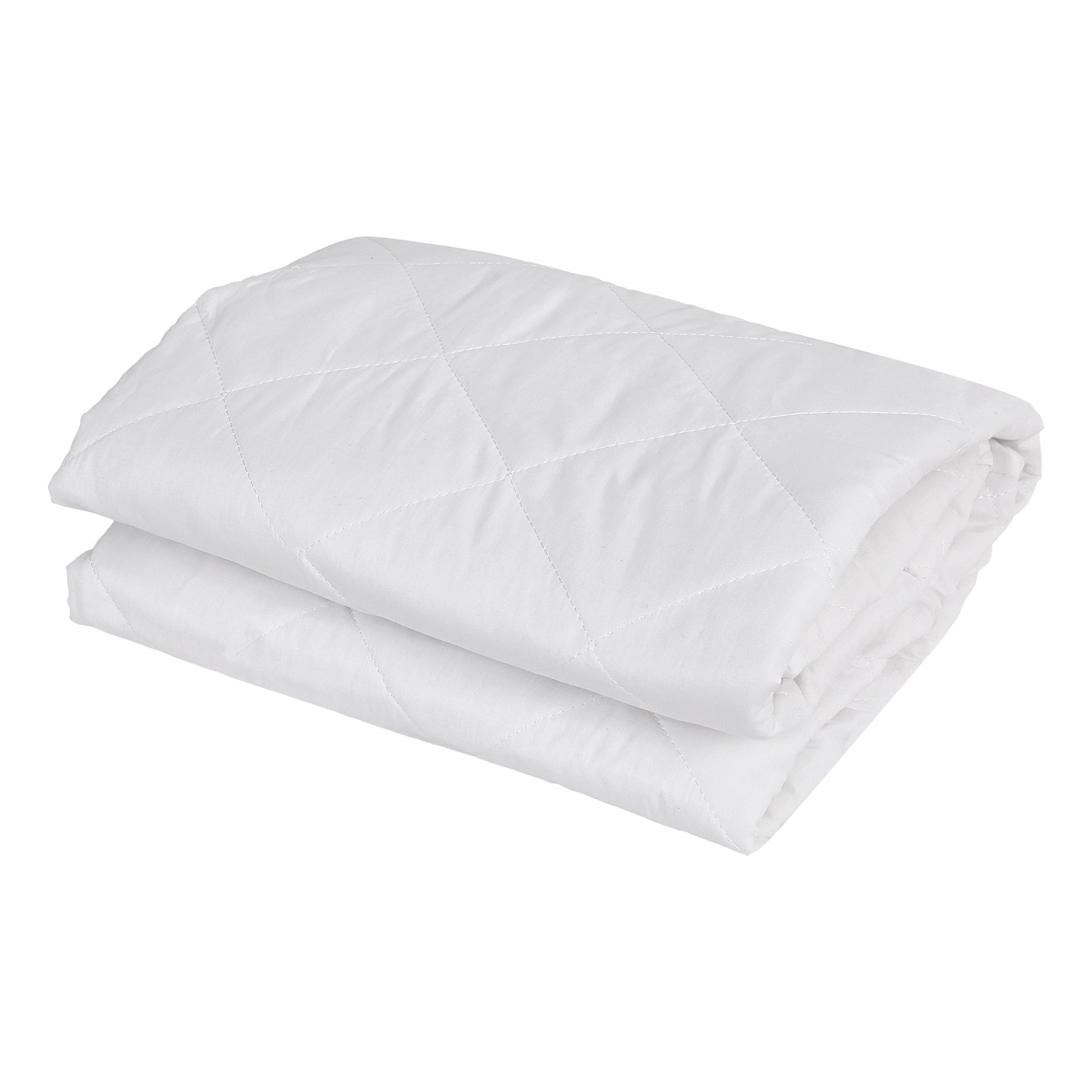 Mattress Protectors: Giselle Waterproof Mattress Protector 100% Cotton Quilted Fitted Cover Double