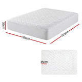 Mattress Protectors: Giselle Waterproof Mattress Protector 100% Cotton Quilted Fitted Cover King