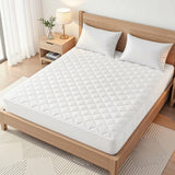 Mattress Protectors: Giselle Waterproof Mattress Protector 100% Cotton Quilted Fitted Cover King