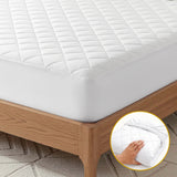 Mattress Protectors: Giselle Waterproof Mattress Protector 100% Cotton Quilted Fitted Cover King Single