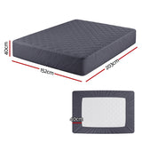 Mattress Protectors: Giselle Water-Resistant Mattress Protector Microfiber 360° Fit Queen