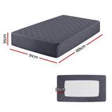 Mattress Protectors: Giselle Water-Resistant Mattress Protector Microfiber 35cm 360° Fit Single