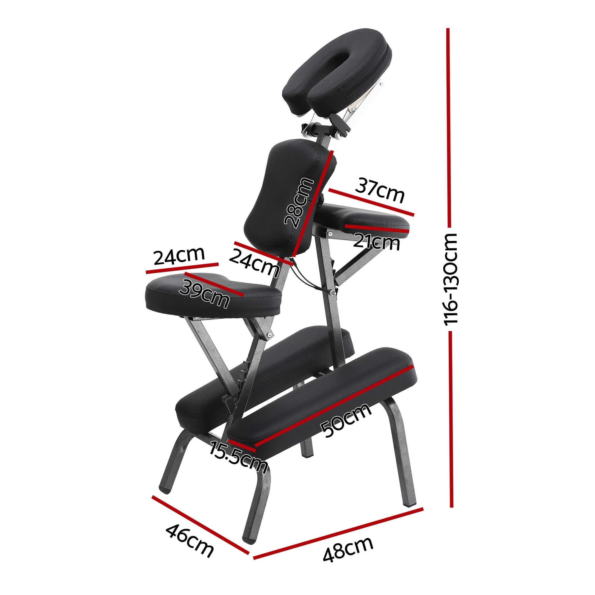 Massage Chairs: Zenses Portable Massage Chair Lightweight Folding Tattoo Lash Beauty Bed