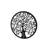 3D Wall Art: Artiss Metal Wall Art Hanging Sculpture Home Decor Leaf Tree of Life Round Frame