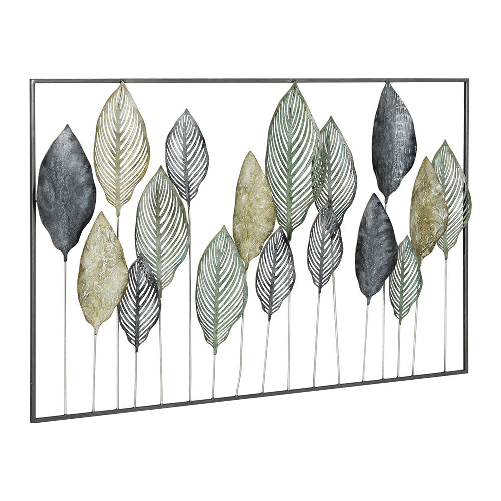 3D Wall Art: Artiss Metal Wall Art Hanging Sculpture Home Decor Leaf Tree of Life Framed