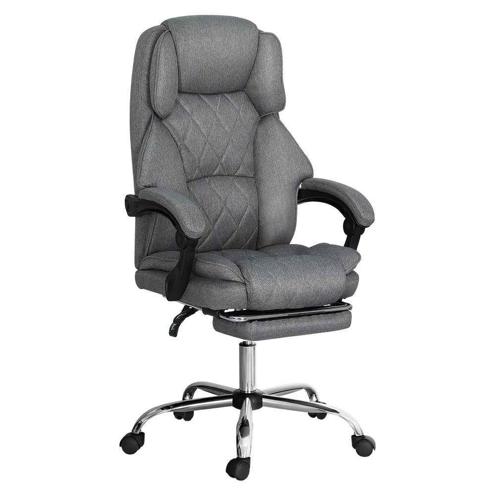 Office & Desk Chairs: Artiss Executive Office Chair Footrest Grey