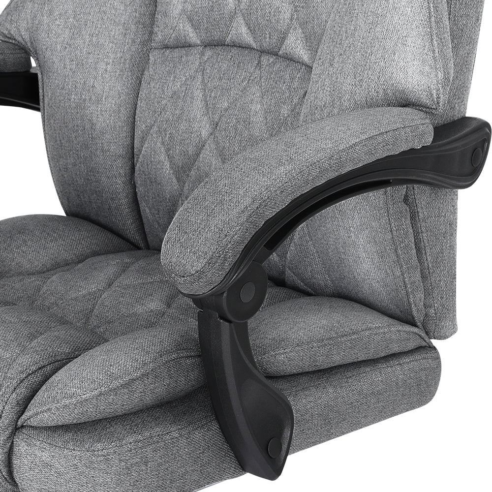 Office & Desk Chairs: Artiss Executive Office Chair Footrest Grey