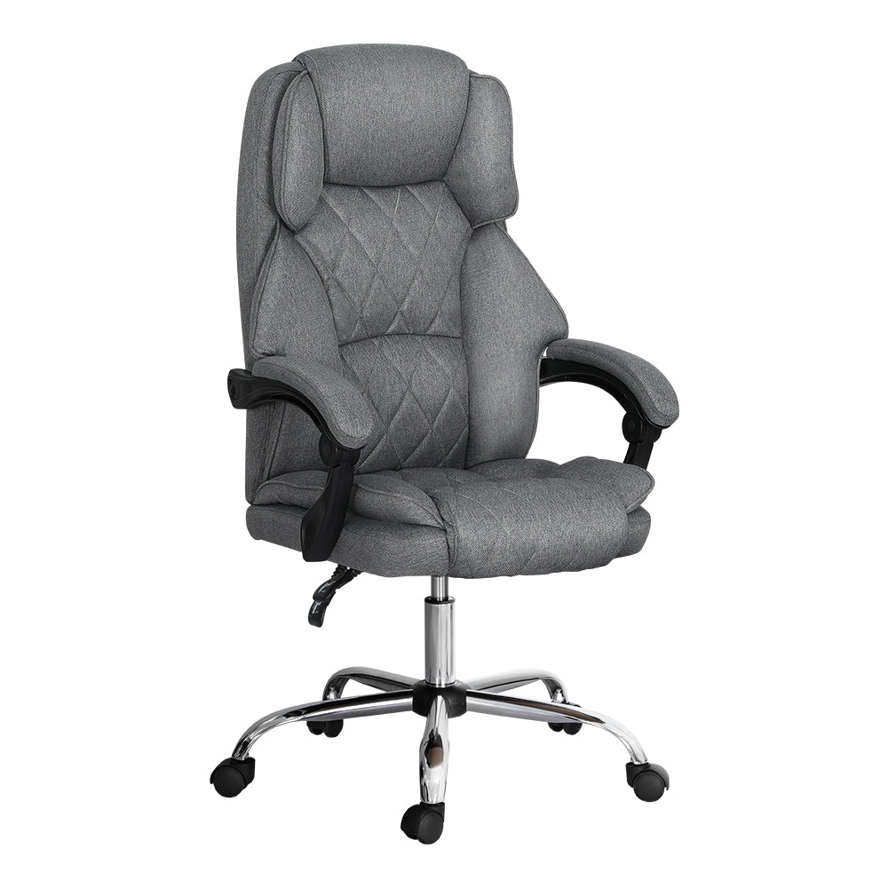 Office & Desk Chairs: Artiss Executive Office Chair Recliner Grey
