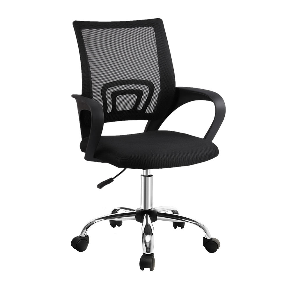 Office & Desk Chairs: Artiss Mesh Office Chair Mid Back Black