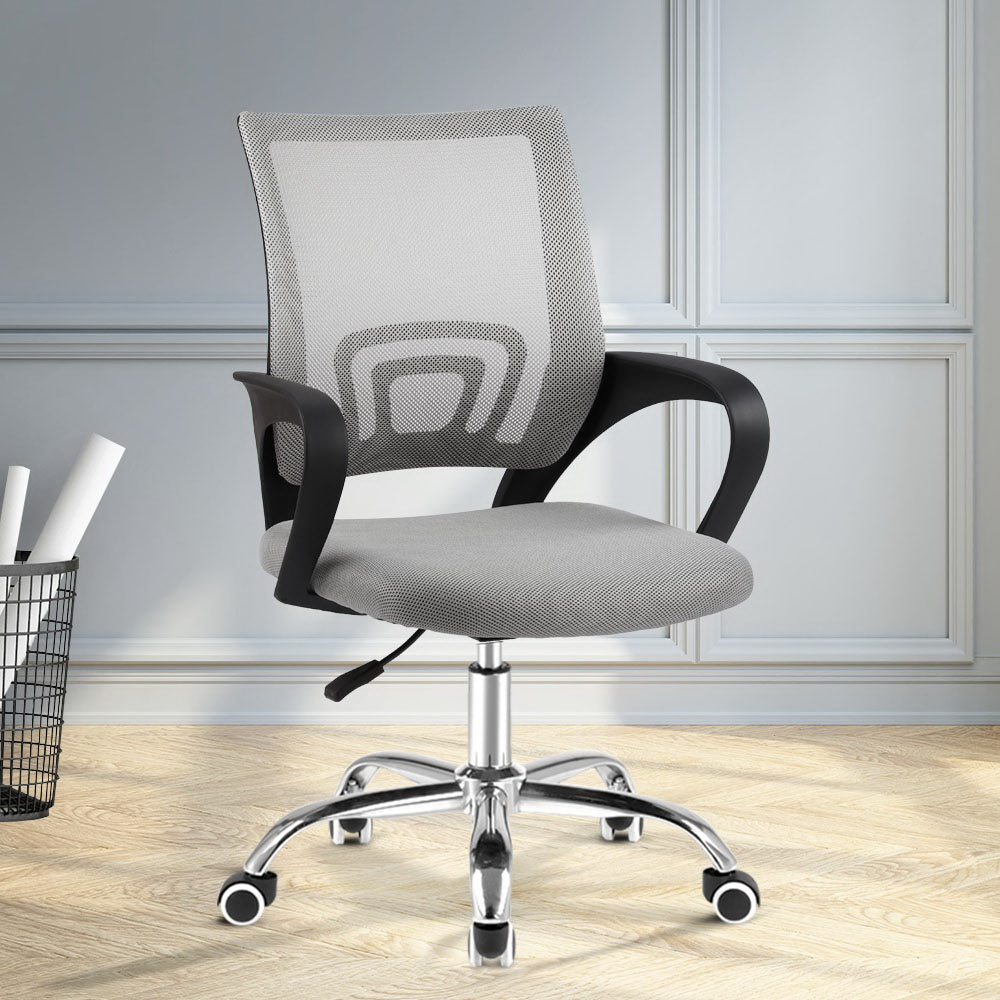 Office & Desk Chairs: Artiss Mesh Office Chair Mid Back Grey