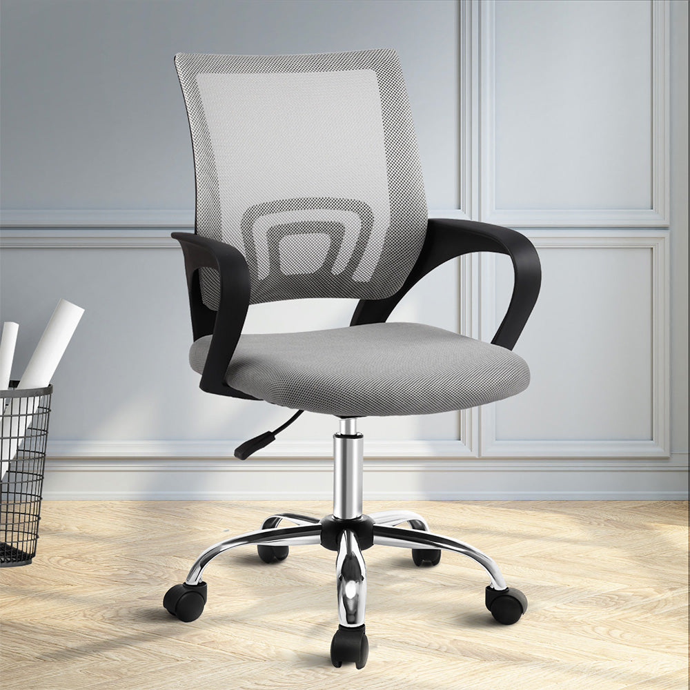 Office & Desk Chairs: Artiss Mesh Office Chair Mid Back Grey