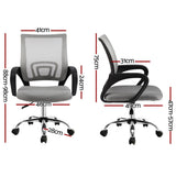 Office & Desk Chairs: Artiss 2x Mesh Office Chair Mid Back Grey