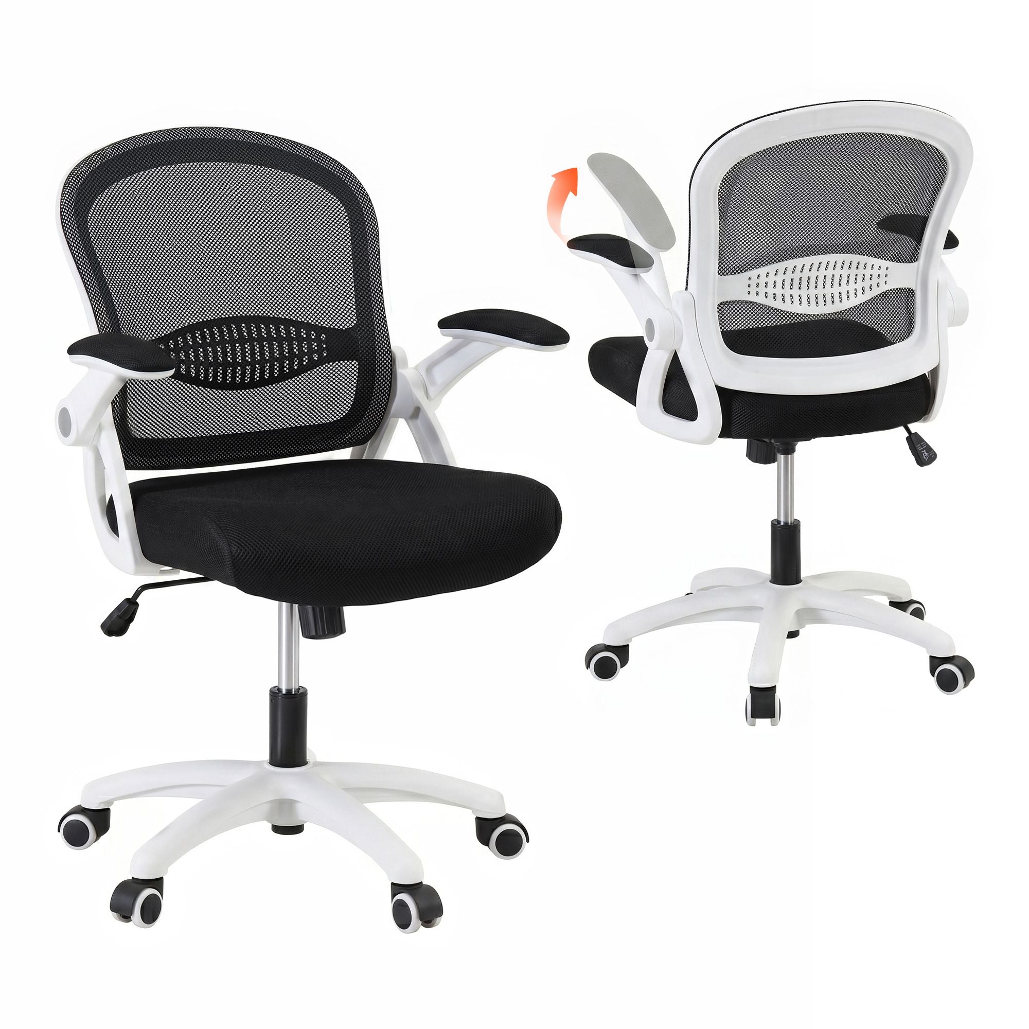Office & Desk Chairs: Artiss Mesh Office Chair Mid Back Black