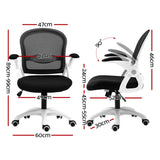 Office & Desk Chairs: Artiss Mesh Office Chair Mid Back Black