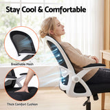 Office & Desk Chairs: Artiss Mesh Office Chair Mid Back Black