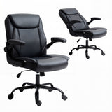 Office & Desk Chairs: Artiss Executive Office Chair Mid Back Black