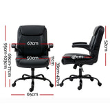 Office & Desk Chairs: Artiss Executive Office Chair Mid Back Black