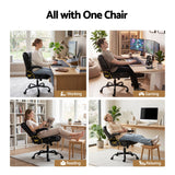 Office & Desk Chairs: Artiss Executive Office Chair Mid Back Black
