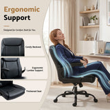 Office & Desk Chairs: Artiss Executive Office Chair Mid Back Black