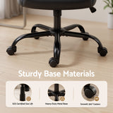 Office & Desk Chairs: Artiss Executive Office Chair Mid Back Black