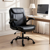 Office & Desk Chairs: Artiss Executive Office Chair Mid Back Black