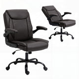 Office & Desk Chairs: Artiss Executive Office Chair Mid Back Brwon
