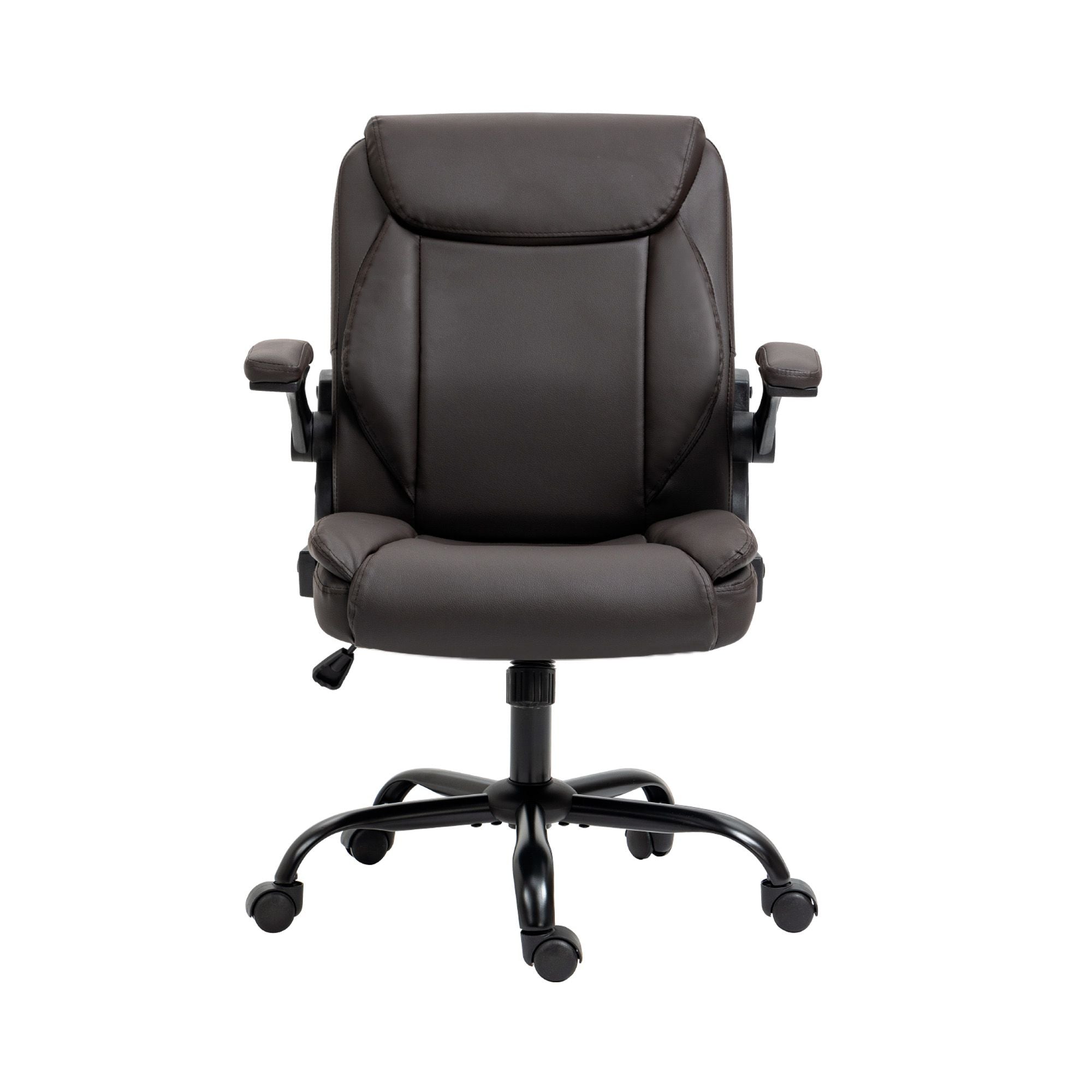 Office & Desk Chairs: Artiss Executive Office Chair Mid Back Brwon