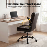 Office & Desk Chairs: Artiss Executive Office Chair Mid Back Brwon