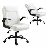 Office & Desk Chairs: Artiss Executive Office Chair Mid Back White