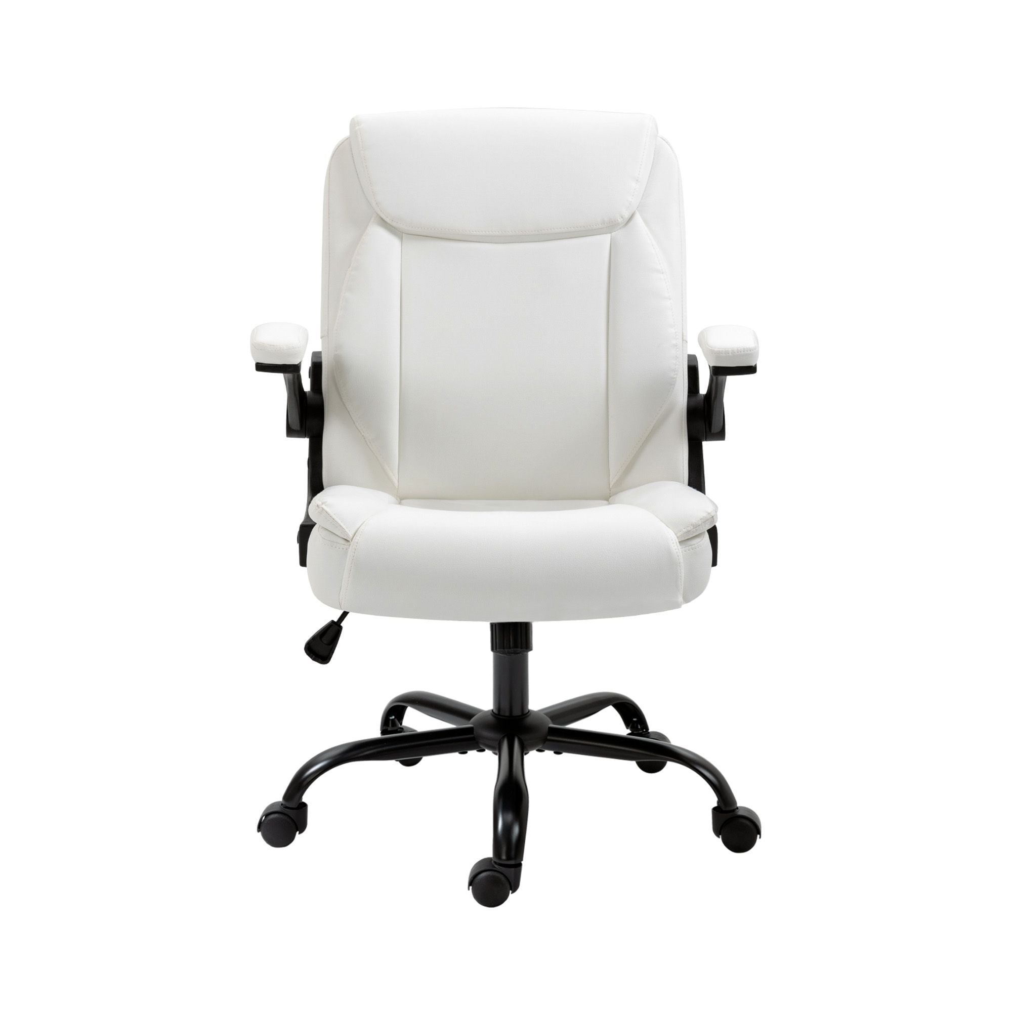 Office & Desk Chairs: Artiss Executive Office Chair Mid Back White