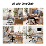 Office & Desk Chairs: Artiss Executive Office Chair Mid Back White