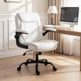 Office & Desk Chairs: Artiss Executive Office Chair Mid Back White