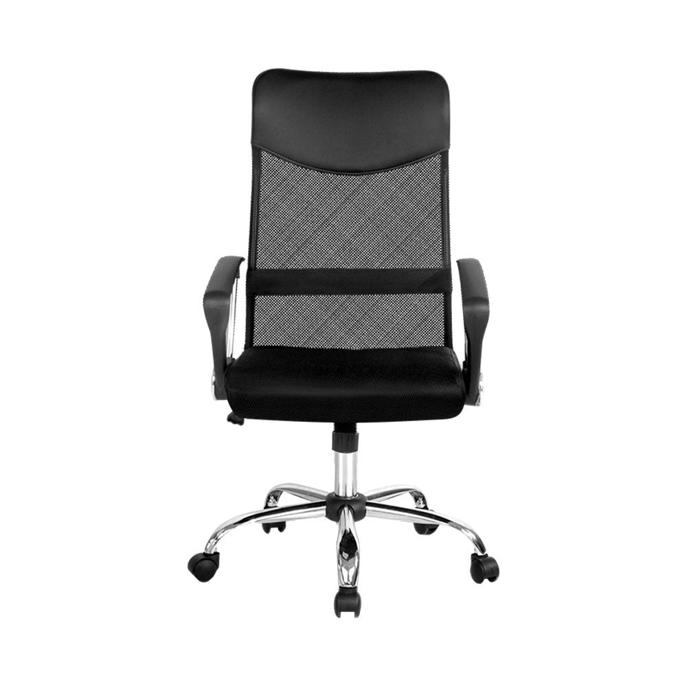 Office & Desk Chairs: Artiss Mesh Office Chair High Back Black