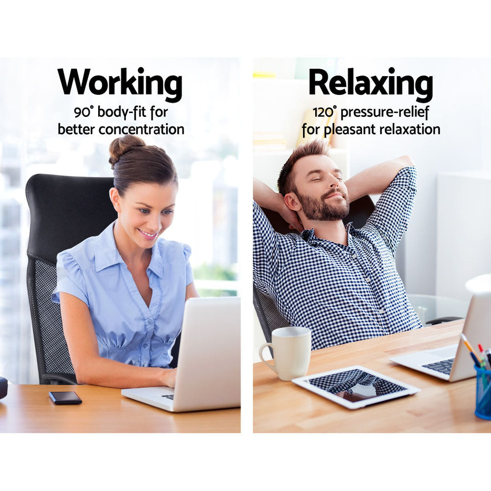 Office & Desk Chairs: Artiss Mesh Office Chair High Back Black