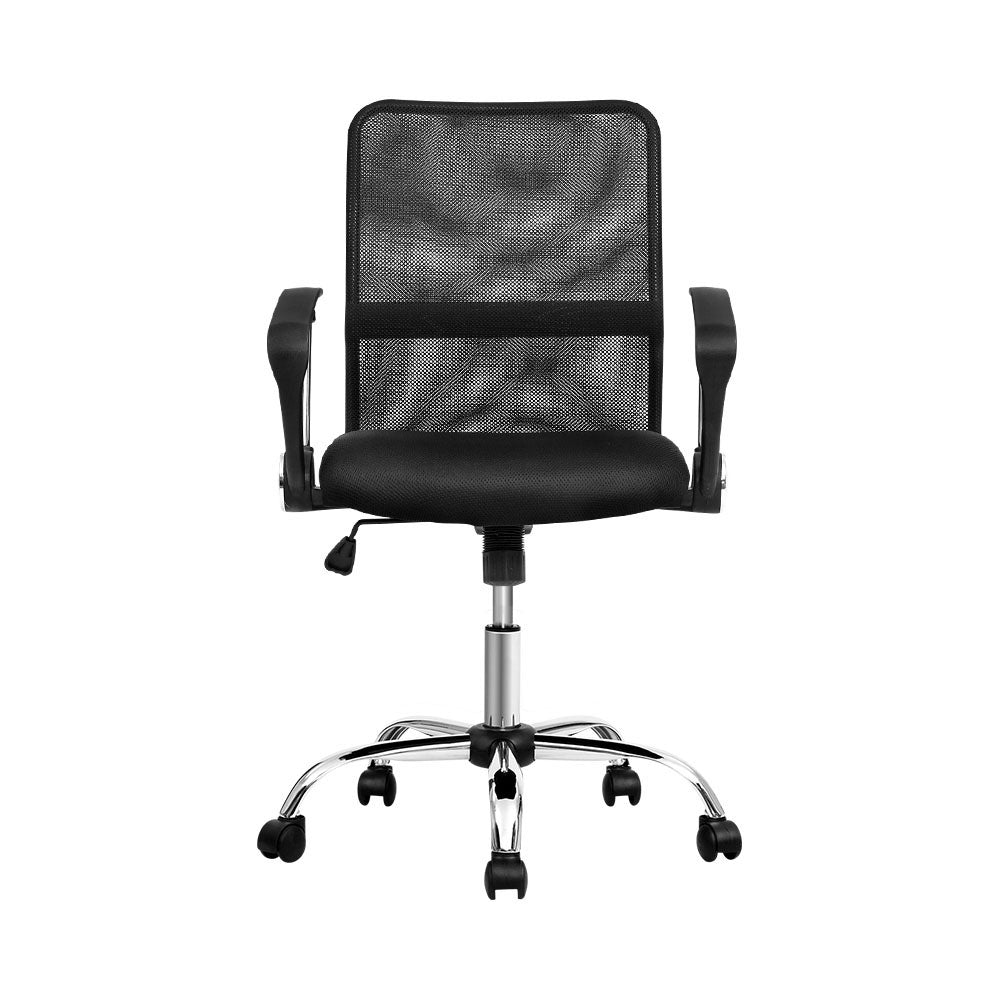Office & Desk Chairs: Artiss Mesh Office Chair Mid Back Black