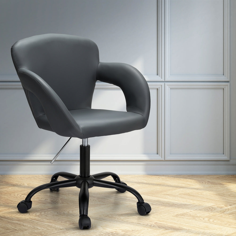 Office & Desk Chairs: Artiss Office Chair Mid Back Grey