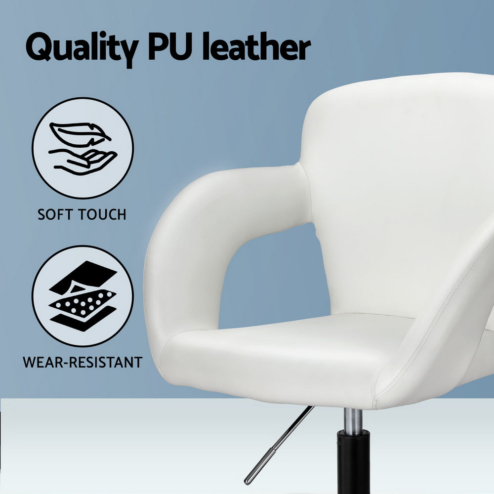 Office & Desk Chairs: Artiss Office Chair Mid Back White
