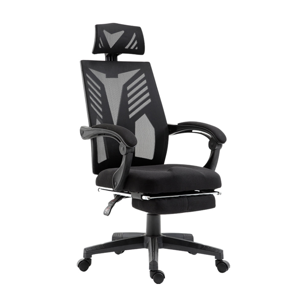 Office & Desk Chairs: Artiss Mesh Office Chair Recliner Black