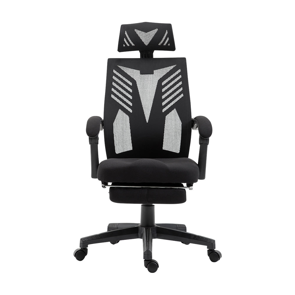 Office & Desk Chairs: Artiss Mesh Office Chair Recliner Black