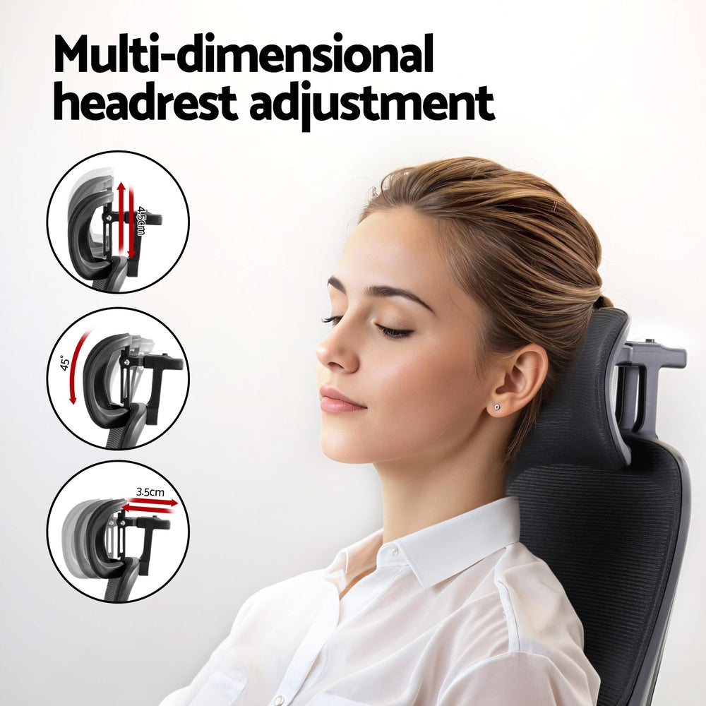 Office & Desk Chairs: Artiss Ergonomic Office Chair Mesh Chairs Black