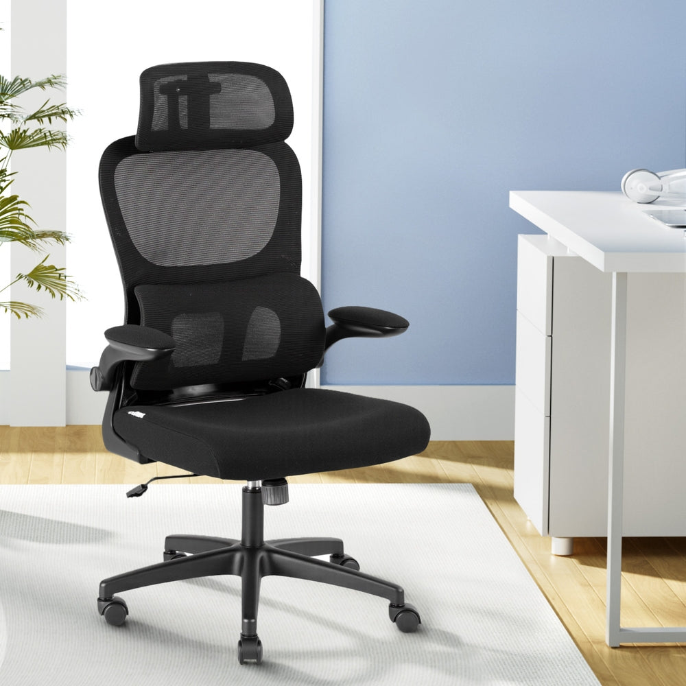 Office & Desk Chairs: Artiss Ergonomic Office Chair Mesh Chairs Black