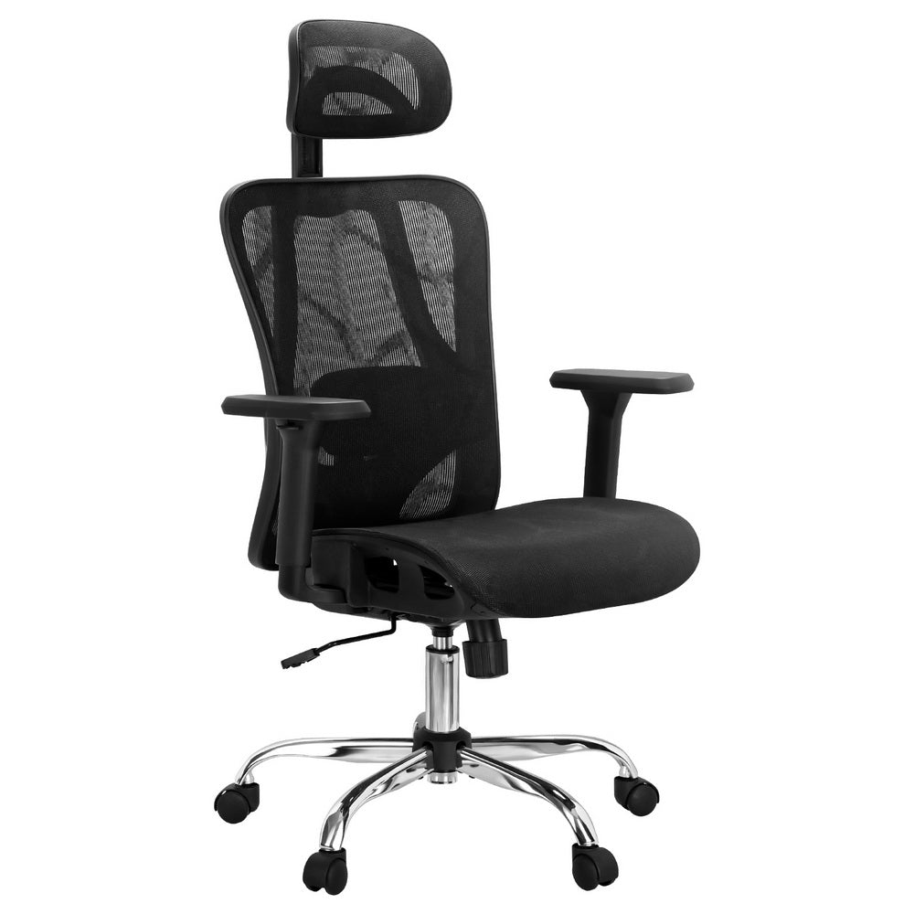Office & Desk Chairs: Artiss Ergonomic Office Chair Recline Black