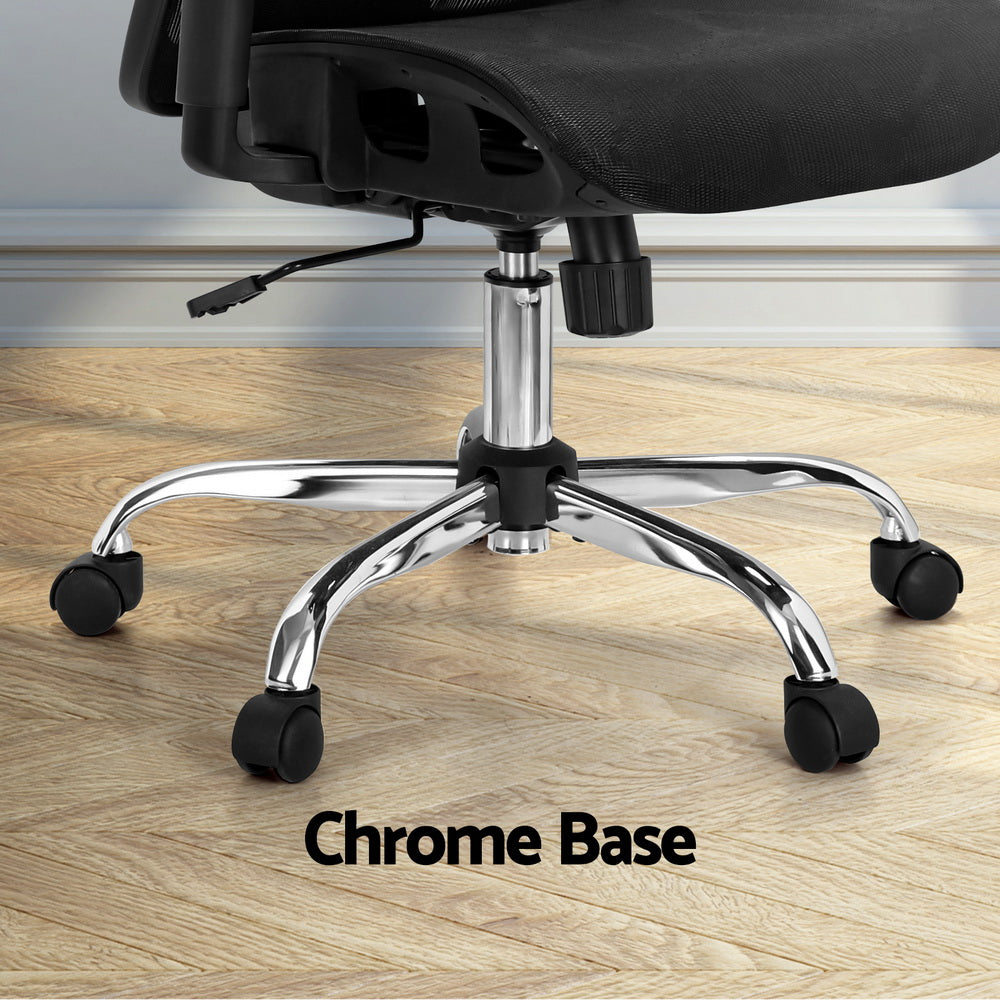 Office & Desk Chairs: Artiss Ergonomic Office Chair Recline Black